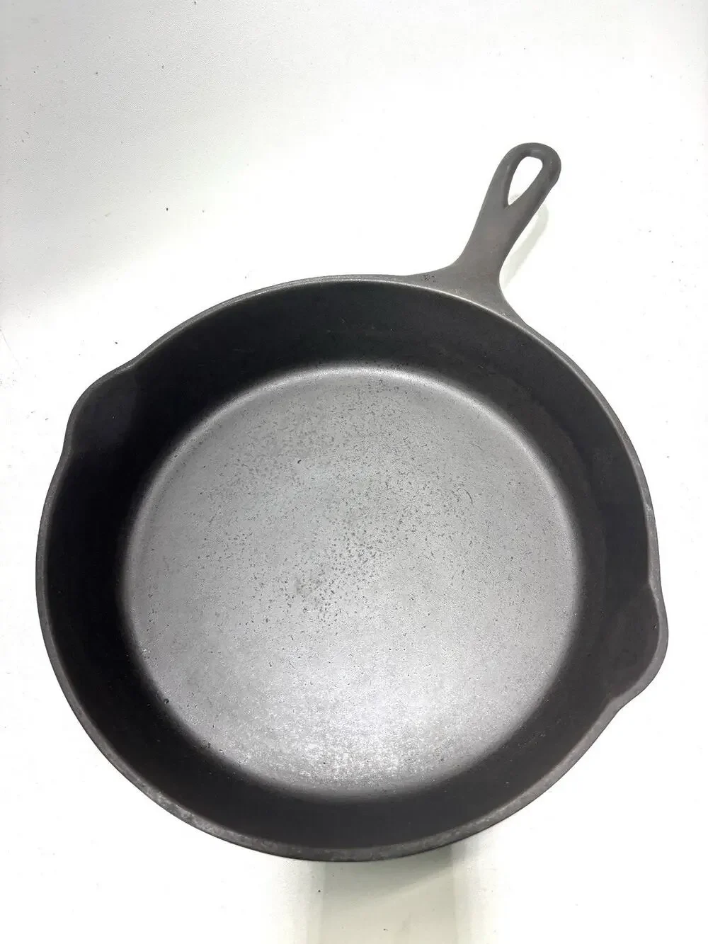Vintage Wagner Unmarked Cast Iron Skillet 10” Restored Sits Flat USA